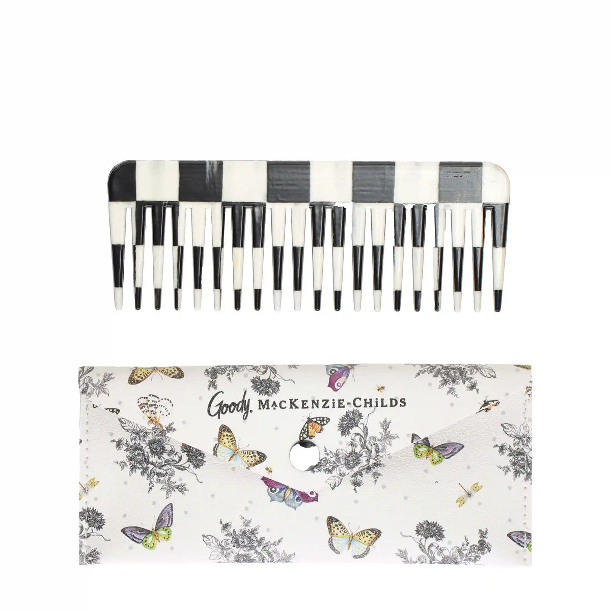 MacKenzie-Childs x Goody Comb & Travel Case - Black Multi