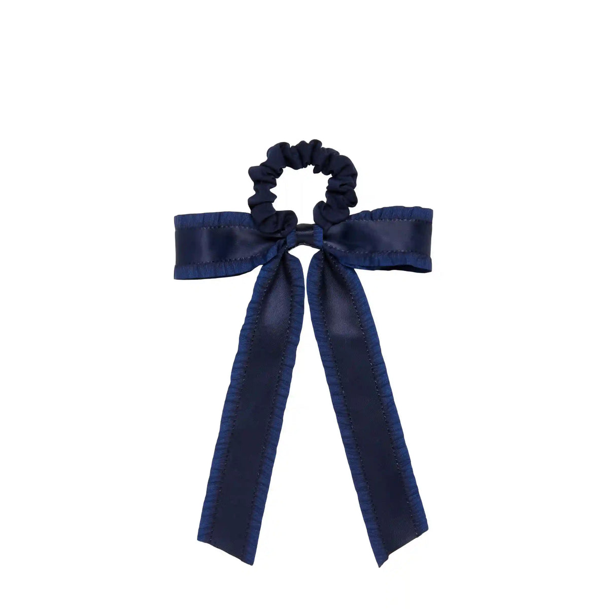Wet Brush × Hill House Ruffle Bow Scrunchie - Navy