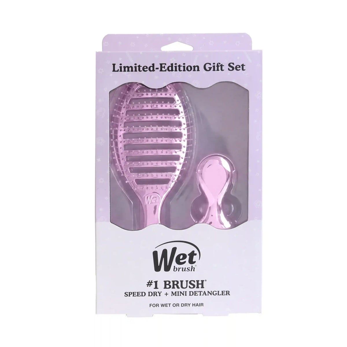 Festive Finish Speed Dry & Mini Detangler Gift Set - Purple