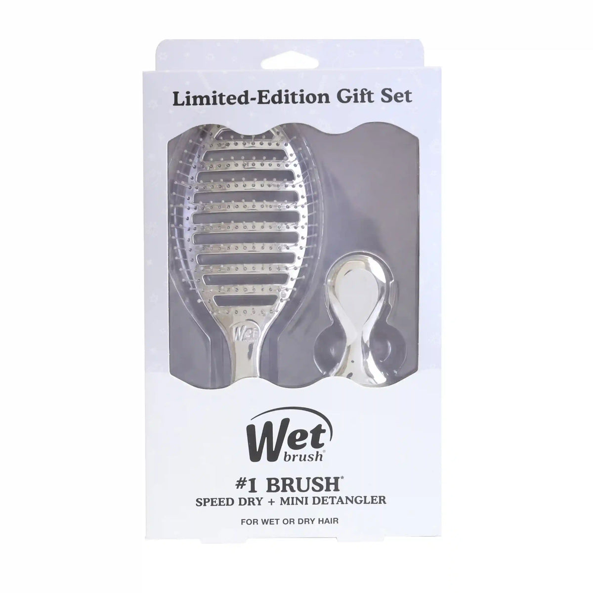 Festive Finish Speed Dry & Mini Detangler Gift Set - Silver